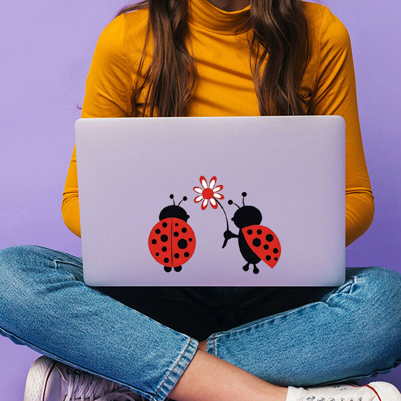 Žavingas Ladybug Love Car lipdukas – puikiai tinka automobiliams, sunkvežimiams, motociklams ir kt.!