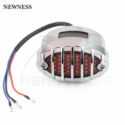 Motociklo valstybinio numerio ženklo laikiklis šoninis LED ovalus galinis žibintas, vertikalus horizontalus, skirtas Harley Sportster Bobber Chopper