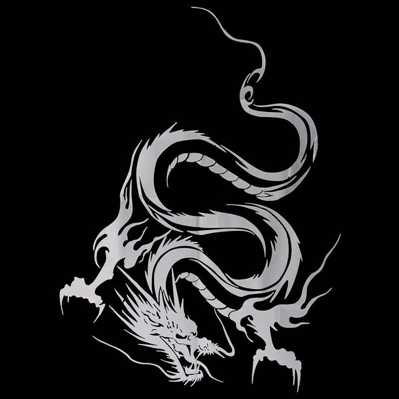 Autocolant din vinil „Exquisite Dragon Totem”, potrivit pentru caroserie, bara de protecție, autocolant pentru decorarea lunetei,