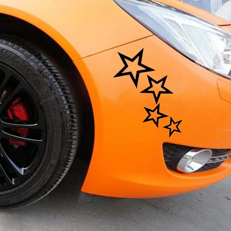 12x24cm nálepka na auto s hviezdičkami, vinylová nálepka na auto, vodotesné nálepky na nárazník auta, zadné okno nákladného auta