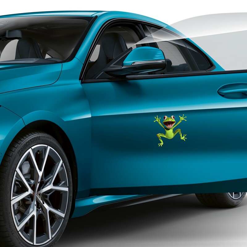 1 buc. Autocolante jucăușe cu broaște verde Autocolante durabile, versatile, pentru ferestre, laptopuri rezistente la apă, frigider, decorațiuni pentru casă