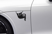 Roztomilé - Neposlušný malý leňochod - Vinylové doplnky do auta so zvieratkami, odnímateľné vodeodolné nálepky, exteriérové nálepky na auto