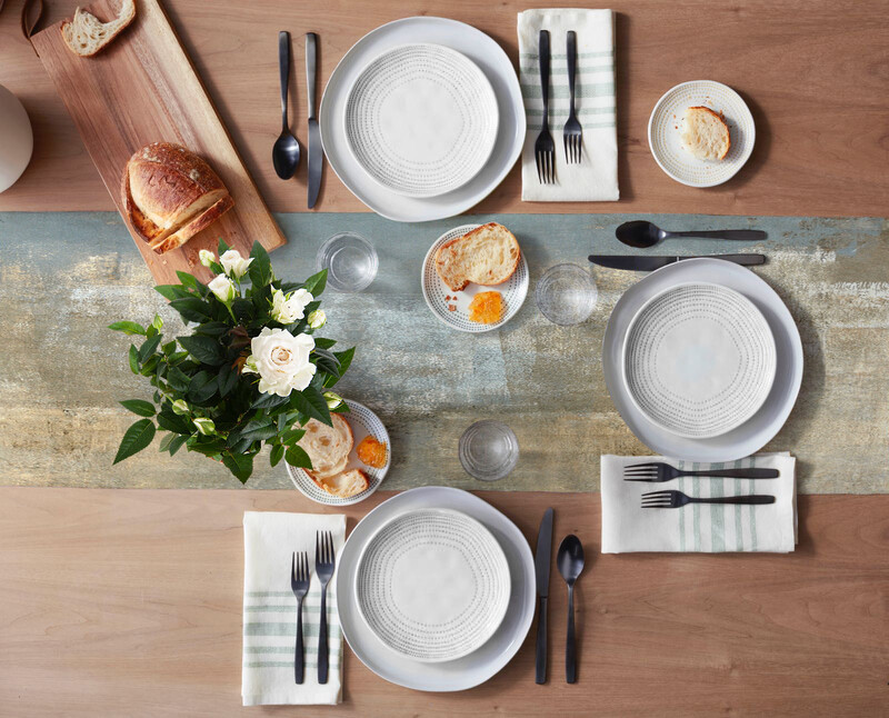 Absztrakt olajfestmény művészet étkezőasztal-futó Country Decor Foltosodásgátló asztali futóasztalhoz Esküvői asztaldísz