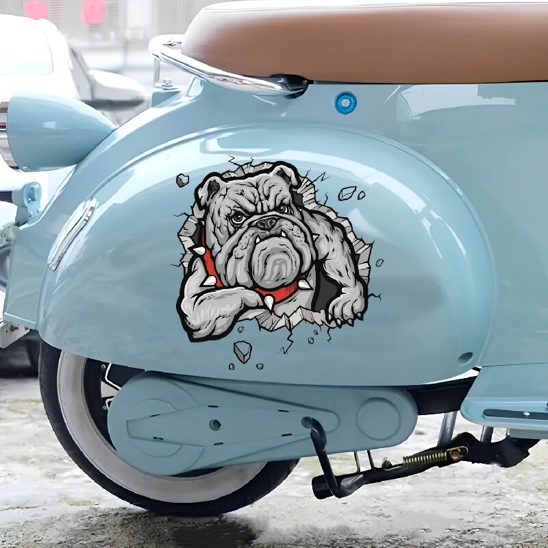 3D nálepky s chlpatým psom, nálepky na motorku, nálepky na okná auta, nálepky na predný a zadný nárazník, dekorácie na auto, proti škrabancom.