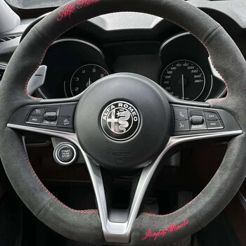 4 τμχ 40 MM for Alfa Romeo Steering Wheel Badge Έμβλημα αυτοκινήτου For Giulia Stelvio Giulietta 156 159 147 Mito Tonale Brera Disco Vola