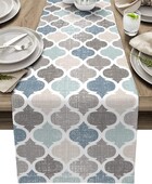 Marokkói mintás tervezés Ágynemű Asztalfutók Öltöző Sál Asztaldekoráció Parasztház Ünnepparti Dekoráció Konyha Étkezőasztal Dekoráció