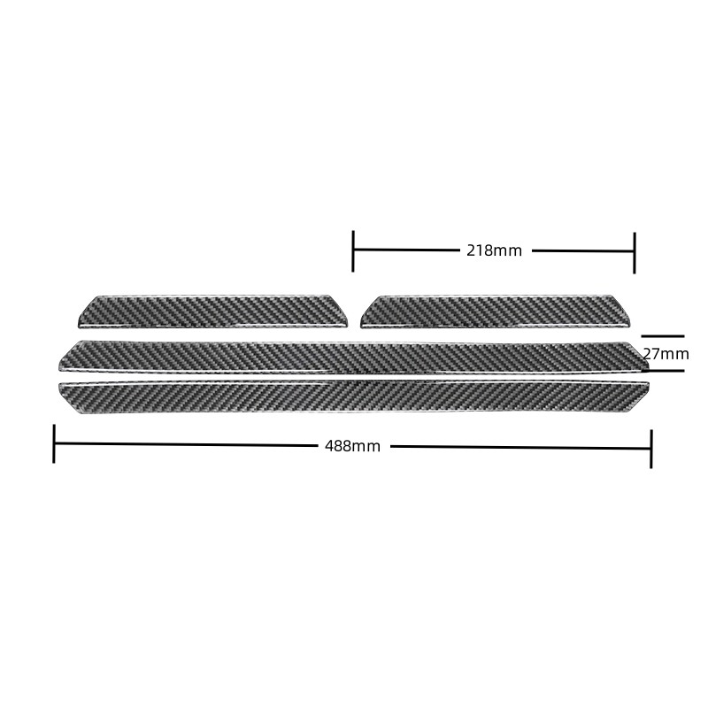 Volkswagen VW Golf 8 MK8 2020 2021 autó küszöbvédő dekorációs matricákhoz, szénszálas autóbelső tartozékokhoz