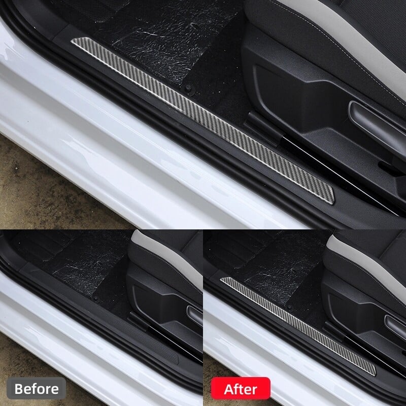 Volkswagen VW Golf 8 MK8 2020 2021 autó küszöbvédő dekorációs matricákhoz, szénszálas autóbelső tartozékokhoz