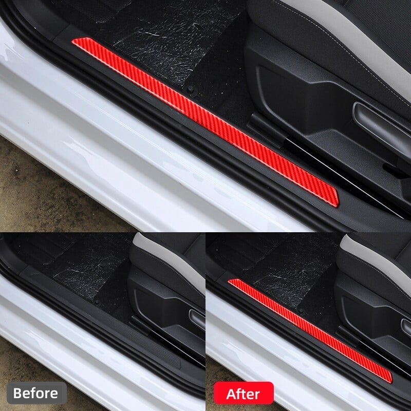 Volkswagen VW Golf 8 MK8 2020 2021 autó küszöbvédő dekorációs matricákhoz, szénszálas autóbelső tartozékokhoz