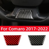 Πραγματικά ανθρακονήματα για αξεσουάρ Chevrolet Camaro 2017-2022 Εσωτερικό Αυτοκόλλητο Πάνελ τιμονιού Αυτοκινήτου Διακοσμητικά κάλυμμα πηγουνιού