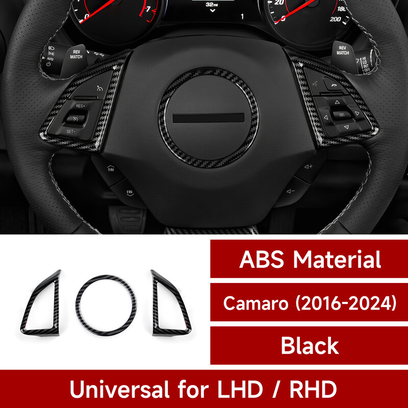 Autocolant pentru mașină ABS Fibră de carbon Decal acoperire interioară pentru Chevrolet Camaro 2016 - 2024 Accesorii