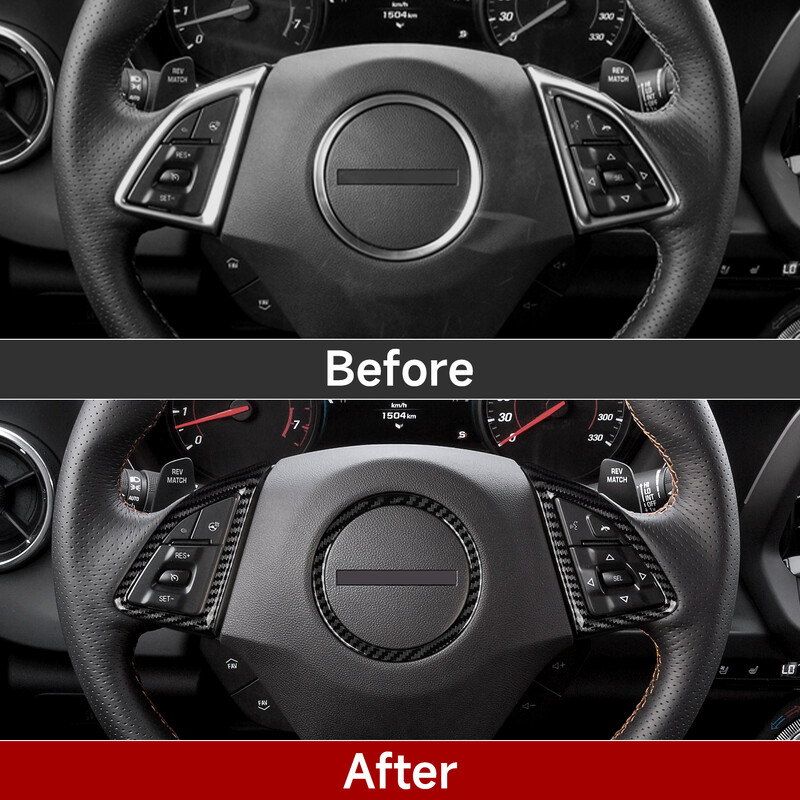 Autocolant pentru mașină ABS Fibră de carbon Decal acoperire interioară pentru Chevrolet Camaro 2016 - 2024 Accesorii