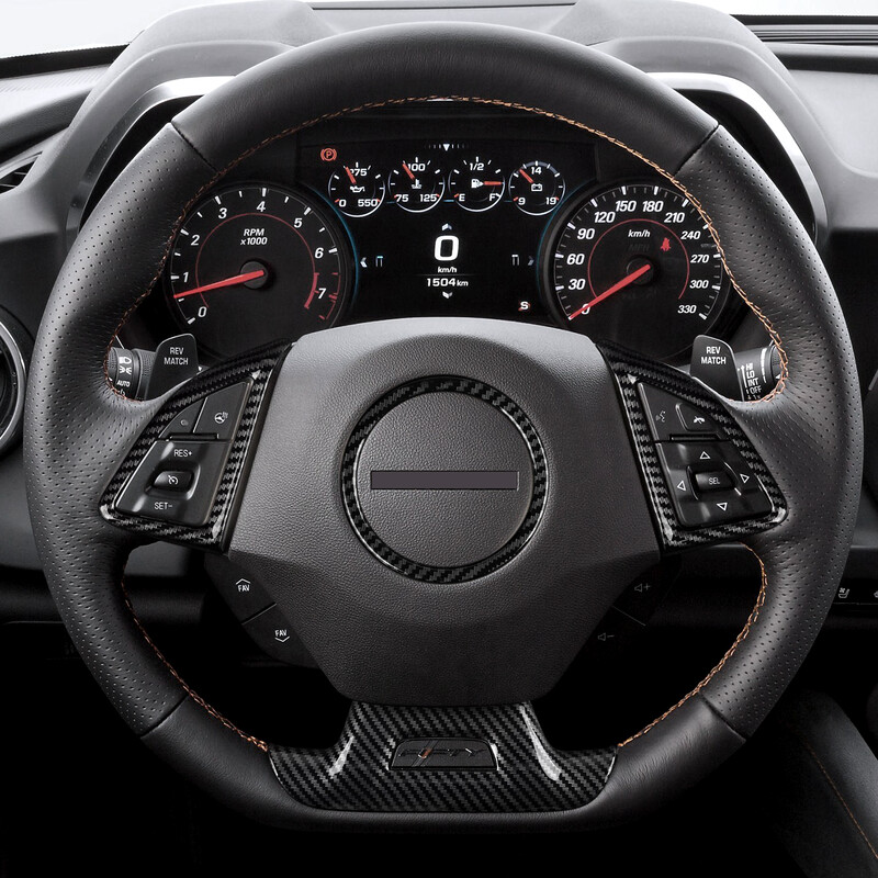 Autocolant pentru mașină ABS Fibră de carbon Decal acoperire interioară pentru Chevrolet Camaro 2016 - 2024 Accesorii