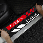 4 ks chráničov prahov dverí auta z uhlíkových vlákien, nálepky proti poškriabaniu pre Hyundai Staria 2023 2022 2021, príslušenstvo