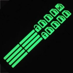 Automobilio lango mygtukas Šviečiantis lipdukas Kėlimo jungiklis Naktinis fluorescencinis lipdukas Automobilių salono lipdukai Automobilių priedai automobilio lipdukas