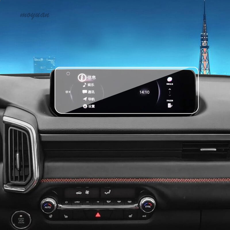 Priehľadná ochranná fólia TPU pre Mazda CX50 CX-50 2023, nálepka do interiéru auta, stredová konzola, navigátor, rýchlomer, panel prevodovky