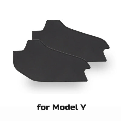 Skirta Tesla Model 3 Y centrinei konsolei, dviejų šoninių skydelių apsaugai nuo smūgių, PU odos lipduko pėdos dangtelio automobilio priedams