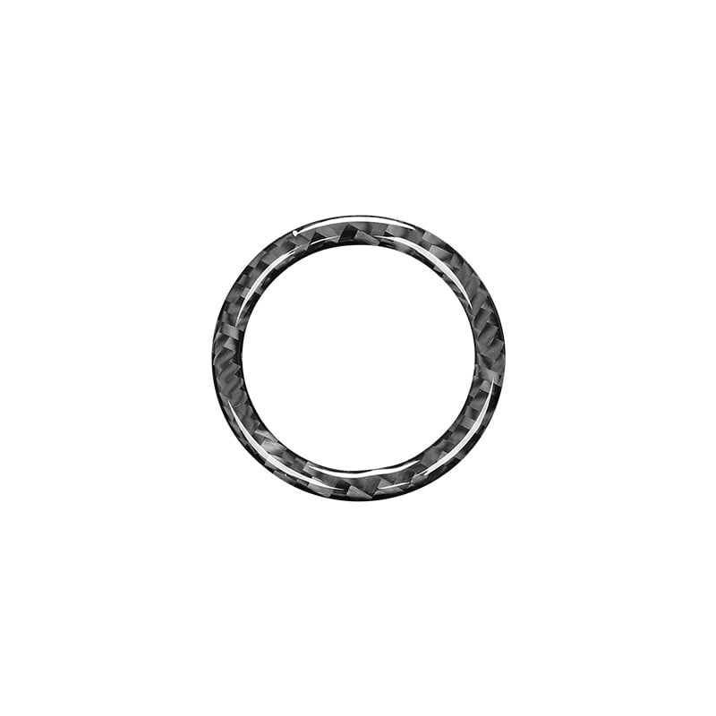 Mercedes Benz W204 W205 W212 CE GLC osztályú szénszálas automata GOMB START Kímélőgyűrű matricák Autóbelső tartozékokhoz