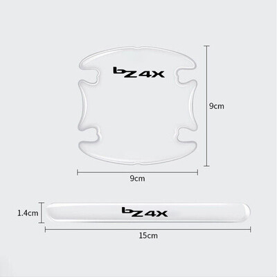 8 bucăți autocolant transparent pentru mânerul ușii de mașină, folie de protecție decorativă pentru Toyota Bz4x 2023, accesorii de stil