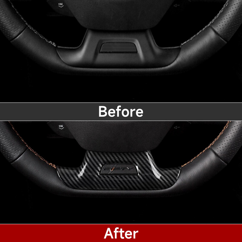 Αυτοκόλλητο κάτω μέρος τιμονιού αυτοκινήτου ABS Εσωτερικό κάλυμμα από ανθρακονήματα Decal για αξεσουάρ Chevrolet Camaro 2016 - 2024