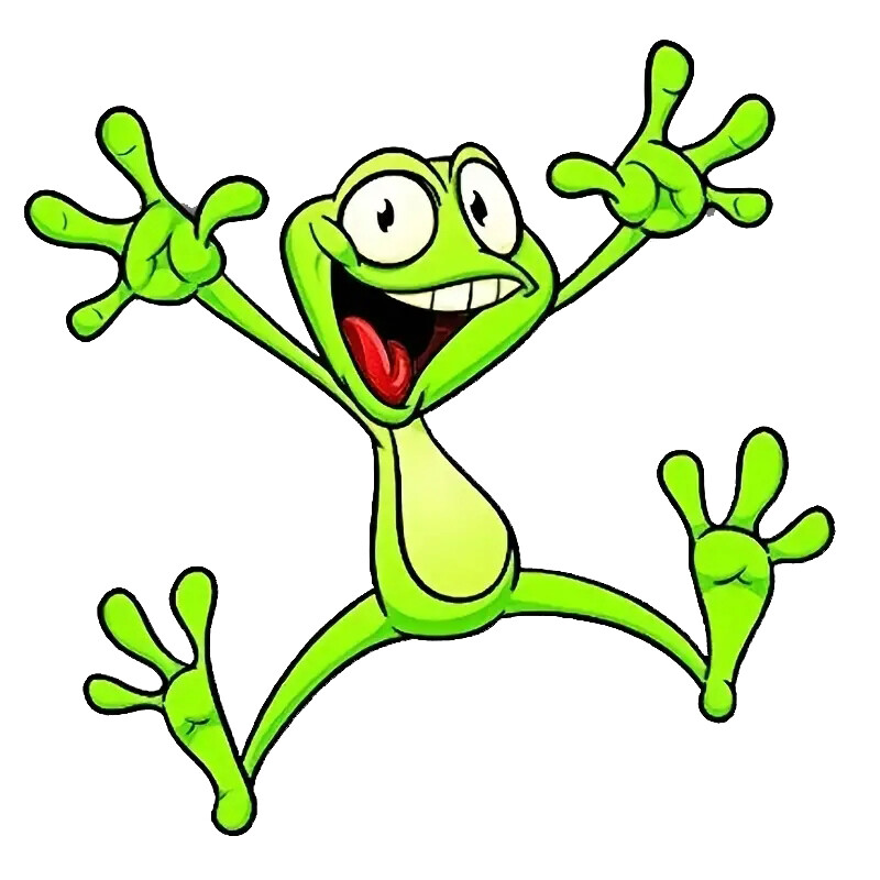 Autocolant amuzant pentru mașină Broasca verde care sărită Decal din vinil impermeabil Accesorii pentru mașină