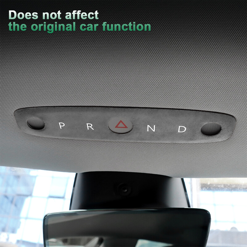 KUNGKIC Itališki zomšiniai skaitymo šviesos rėmo apdailos lipdukai, skirti Tesla Model 3 Highland 2024-Up Decor automobilių interjero priedams