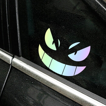 Creative Devil Smiley Αυτοκόλλητα Αυτοκινήτου Ηλεκτρικό Αυτοκίνητο Μοτοσικλέτα Μοτοσικλέτας Τροποποίηση αμαξώματος Αυτοκόλλητα Διακόσμηση κράνους δεξαμενής καυσίμου