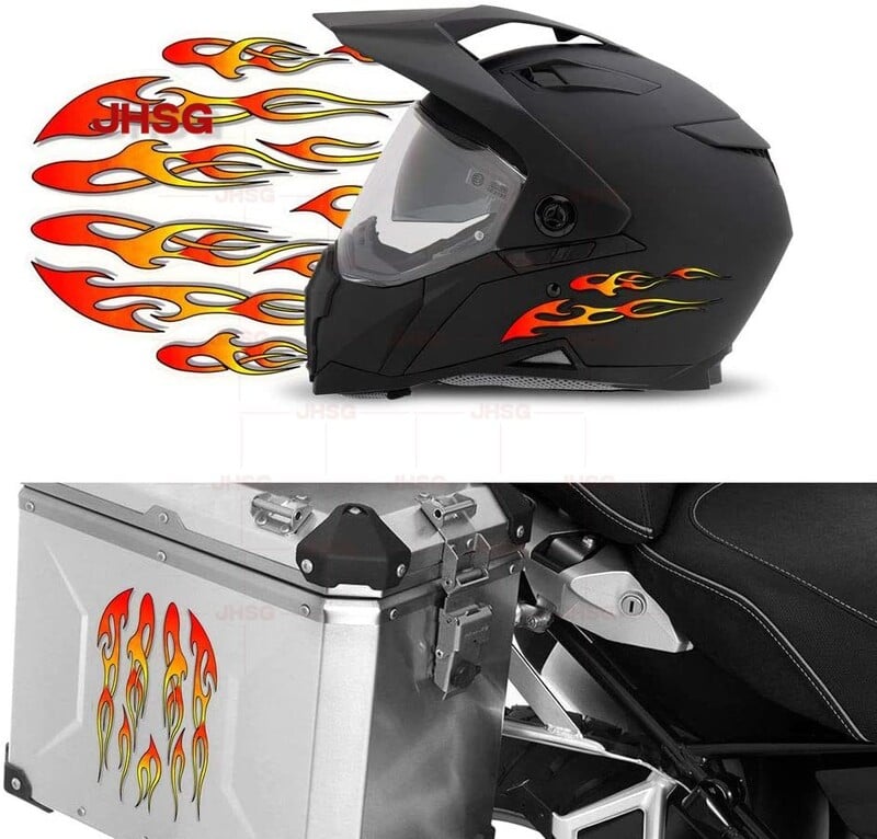 Samolepka s plameňom, vynikajúca, auto, vinylová, vodotesná, na prilbu, motocykel, dekorácia na notebook, PVC, prispôsobiteľná