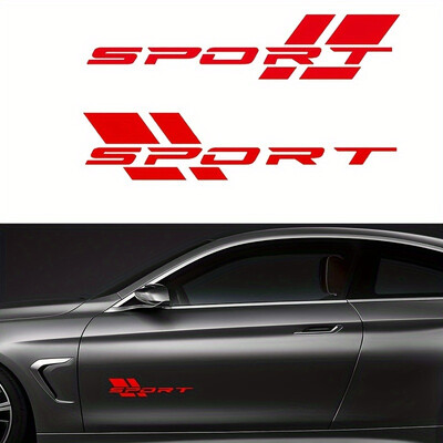 Autocolante pentru sport auto Autocolante de vinil de 16 inch potrivite pentru autocolante pentru uși laterale autocolante impermeabile pentru autovehicule Sport autocolante cu litere