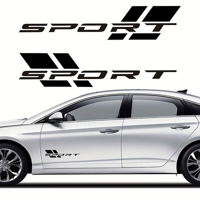 Autocolante pentru sport auto Autocolante de vinil de 16 inch potrivite pentru autocolante pentru uși laterale autocolante impermeabile pentru autovehicule Sport autocolante cu litere