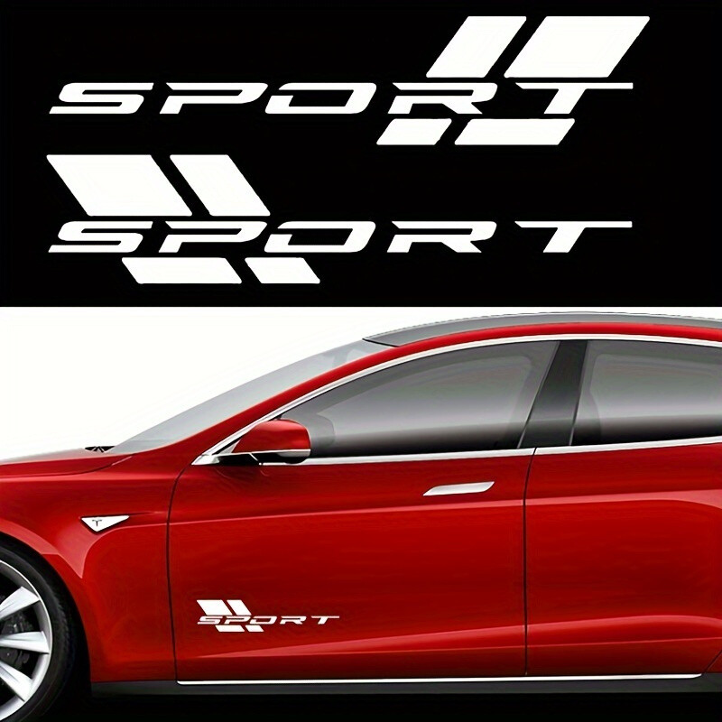 Autocolante pentru sport auto Autocolante de vinil de 16 inch potrivite pentru autocolante pentru uși laterale autocolante impermeabile pentru autovehicule Sport autocolante cu litere
