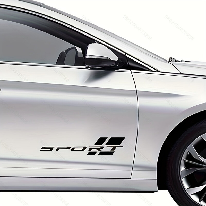 Autocolante pentru sport auto Autocolante de vinil de 16 inch potrivite pentru autocolante pentru uși laterale autocolante impermeabile pentru autovehicule Sport autocolante cu litere