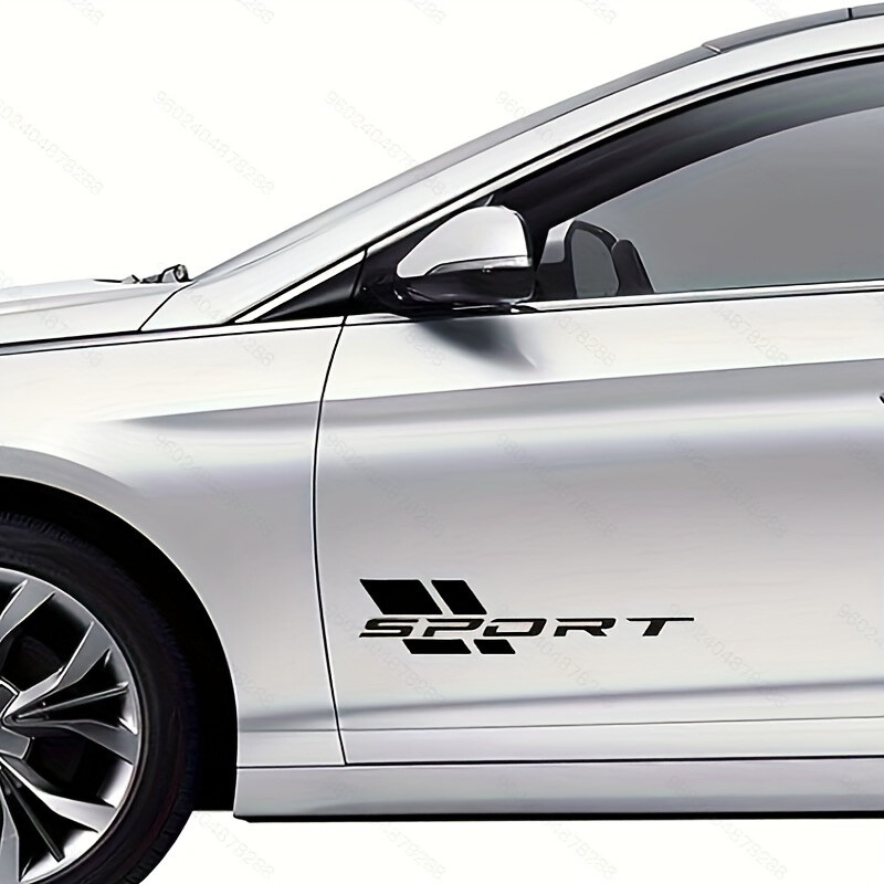 Autocolante pentru sport auto Autocolante de vinil de 16 inch potrivite pentru autocolante pentru uși laterale autocolante impermeabile pentru autovehicule Sport autocolante cu litere