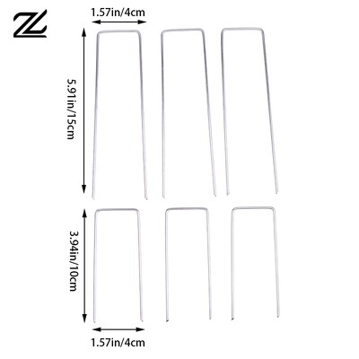 20 τμχ 10/15 εκ. Πασσάλων κήπου βαρέως τύπου καρφίτσες χλοοτάπητα κατά της σκουριάς Πασσάλες φράχτη τοπίου Συρραπτικά ατσάλινα καρφίτσες χλοοτάπητα Πάσσαλο φράχτη κήπου Αρχική