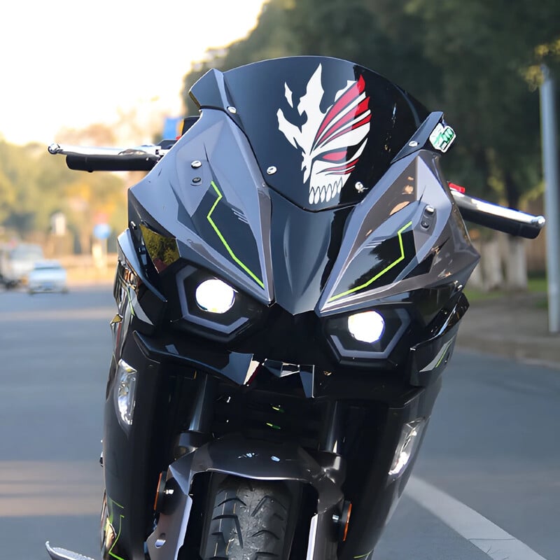 Nové posmrtné masky Anime JDM motocyklové nálepky na predné sklo, okno palivovej nádrže, motocyklovú prilbu, dekoratívne vinylové nálepky