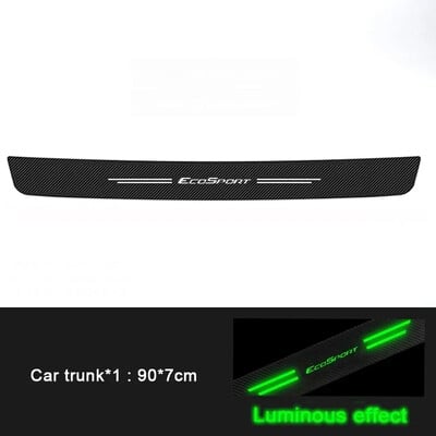 Világító autó küszöbvédő Ecosport Badge Focus F150 Fusion Escape-hez hátsó csomagtartó lökhárító küszöbmatrica tartozékok