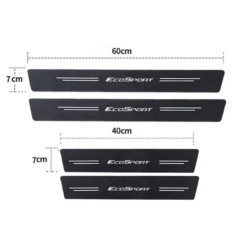 Világító autó küszöbvédő Ecosport Badge Focus F150 Fusion Escape-hez hátsó csomagtartó lökhárító küszöbmatrica tartozékok