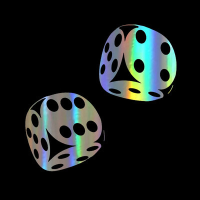 3db Kocka Grafikus Autómatricák Autós Kaszinó Póker Vicces Gépkocsi Lökhárító Ajtó Bakelit Matricák 3D Autó Styling Pegatinas De Coche