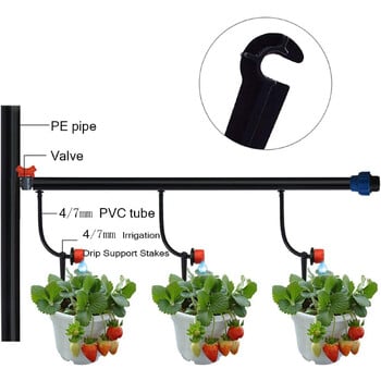 Σταγονίδια υποστήριξης άρδευσης με σταγόνες Υποστήριξη πασσάλων στήριξης στάγδην άρδευσης για πότισμα κήπων Αυλή γκαζόν IMNT