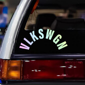 VLKSWGN Samolepky na auto so zadným stieračom, nemecký vinylový text, dekoratívne nálepky, štýl auta pre nákladné autá, obytné autá, karavany