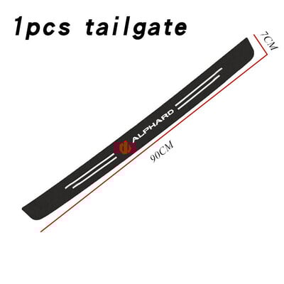 Αυτοκόλλητο με αυτοκόλλητο μαρσπιέ πόρτας αυτοκινήτου από ανθρακονήματα, Πλαϊνή αντιχαρακτική ταινία, αυτοκόλλητο για Toyota alphard FJ harrier VELLFIRE, ευχάριστο αξεσουάρ