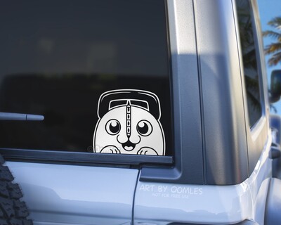 Autocolante anime drăguțe pentru mașină Autocolante de vinil tăiate cu matriță pentru bara de protecție pentru fereastră auto, parbriz, accesorii de decor auto pentru Audi BMW