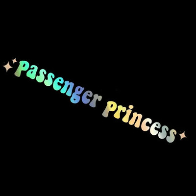 Automobilių lipdukai Keleivinė princesė Automobilių lipdukai Linksmi kūrybingi lipdukai Automobilių veidrodėlių dekoratyvinių lipdukų priedai