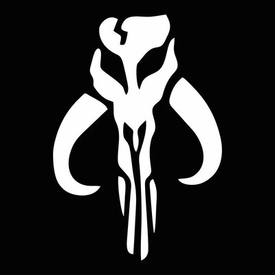 PVC, automobilių šviesą atspindintys lipdukai, kaukolės lipdukai, Boba Fett, Mandalorian, nešiojamieji kompiuteriai, kompiuteriai, motociklai, šalmo priedai.