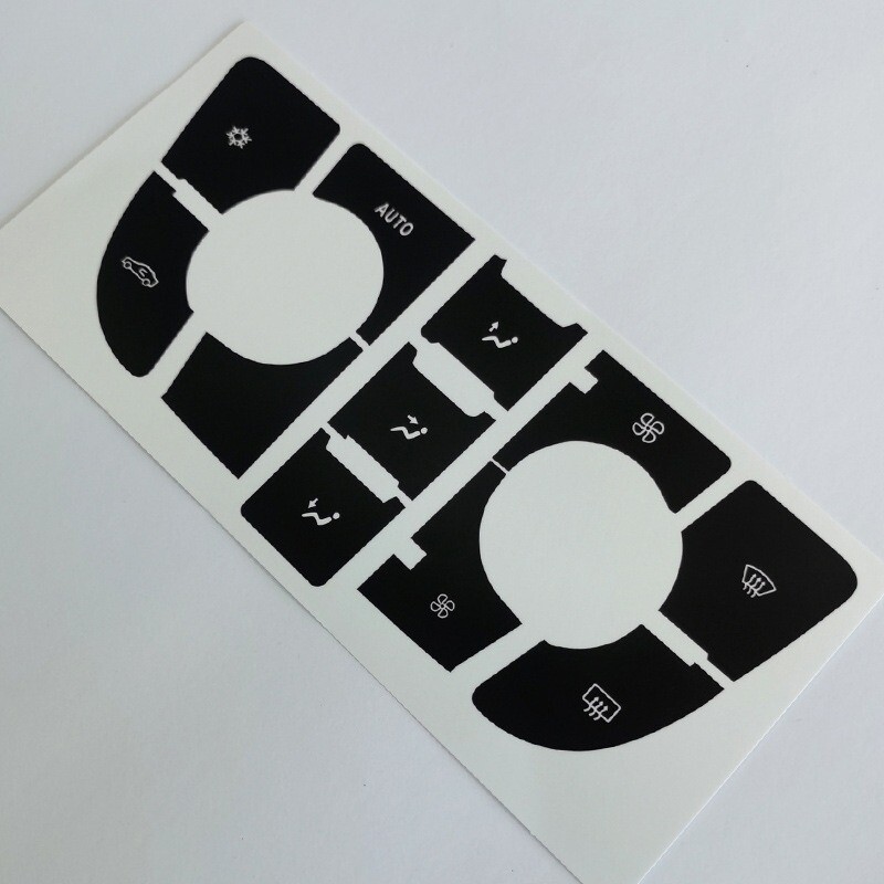 Skirta Opel Astra J radijo mygtuko lipdukas, skirtas Vauxhall Holden Astra remonto lipdukai Prietaisų skydelio tvirtinimas klimato kontrolės CD MP3 skydelis