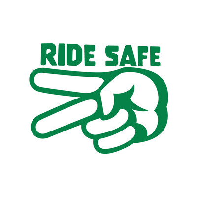 Saugaus važiavimo motociklo pagarbos lipdukai 2 pirštais žemyn viniliniai vandeniui atsparūs nuimami lipdukai dviratininkams, automobilio langas, šalmo puošmena