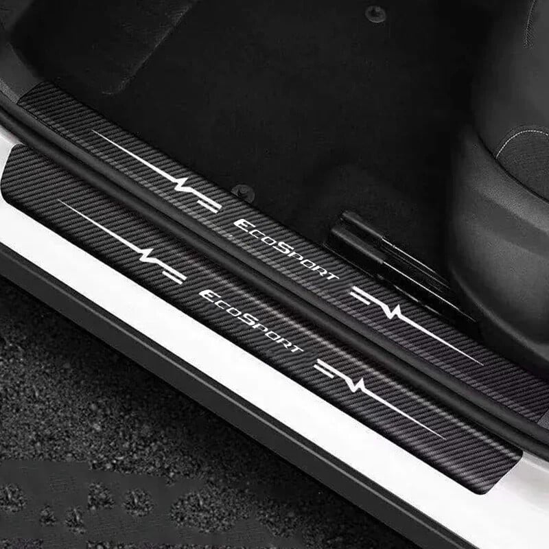 Samolepky z uhlíkových vlákien na prah bočných dverí auta proti poškriabaniu pre ECOSPORT, kufor, prah batožinového priestoru, oblepky na prahy batožinového priestoru, pásky, príslušenstvo