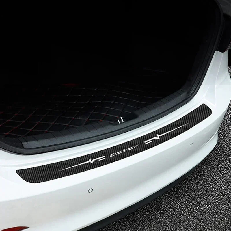 Samolepky z uhlíkových vlákien na prah bočných dverí auta proti poškriabaniu pre ECOSPORT, kufor, prah batožinového priestoru, oblepky na prahy batožinového priestoru, pásky, príslušenstvo
