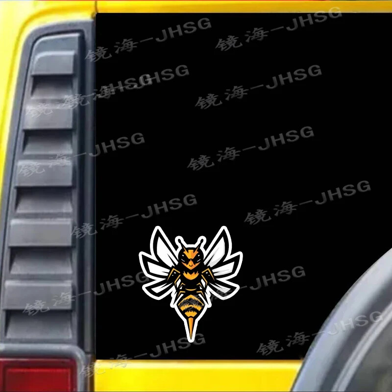 Automobilio lipdukas Įdomus mielas animacinių filmų širšių spalvotas PVC grafinis dekoravimas vandeniui atsparaus dangtelio įbrėžimų lipdukas