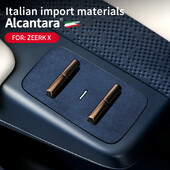 Automašīnas logu paneļa pogu aizsardzības dekoratīvā uzlīme zamšāda ZEEKR X zeekr 007 auto Pogu aizsardzības uzlīmju piederumi